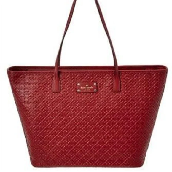 Kate Spade New York Monogram Leather Tote NWT - Picture 3 of 14